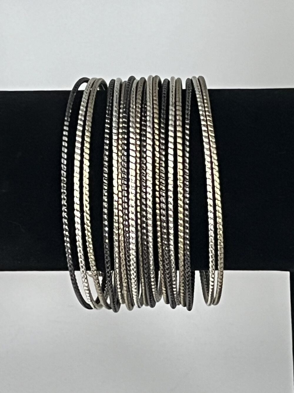 Three Color String Cuff Bracelet